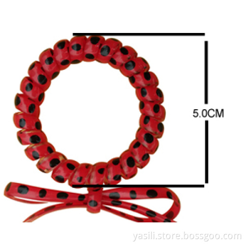 Telephone Wire Cord Elastic Head Tie Hair Band Or Can be Bracelet